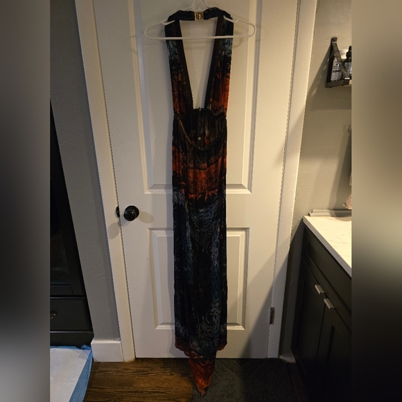 BALMAIN Silk Halter Maxi Dress - Picture 7 of 12